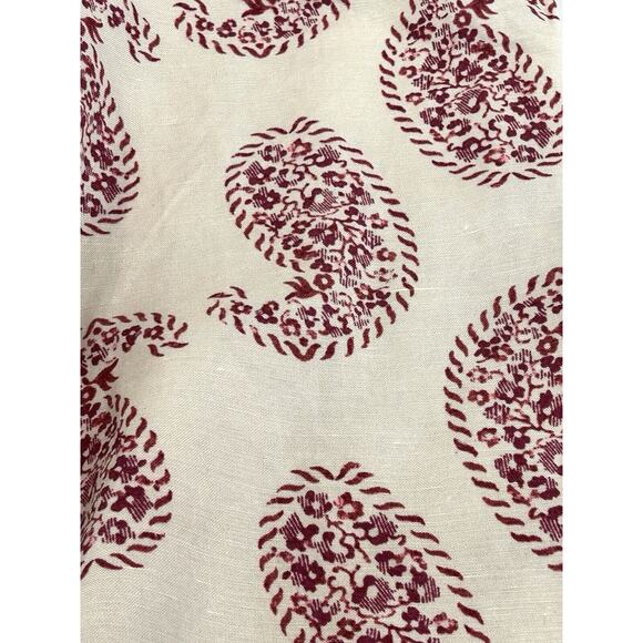Ann Taylor Loft Linen Tank Top Womens Size L Petite LP Pink Paisley Adjustable - Picture 3 of 5